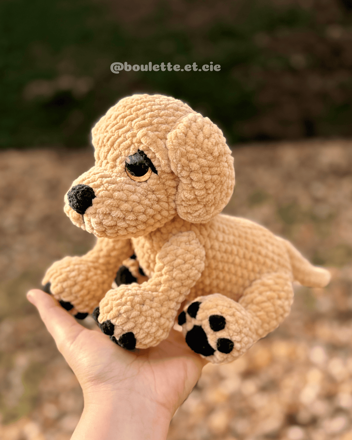 Koko the Golden Retriever · PDF Crochet Pattern · Tutoriel de Crochet PDF · Peluche Chiot