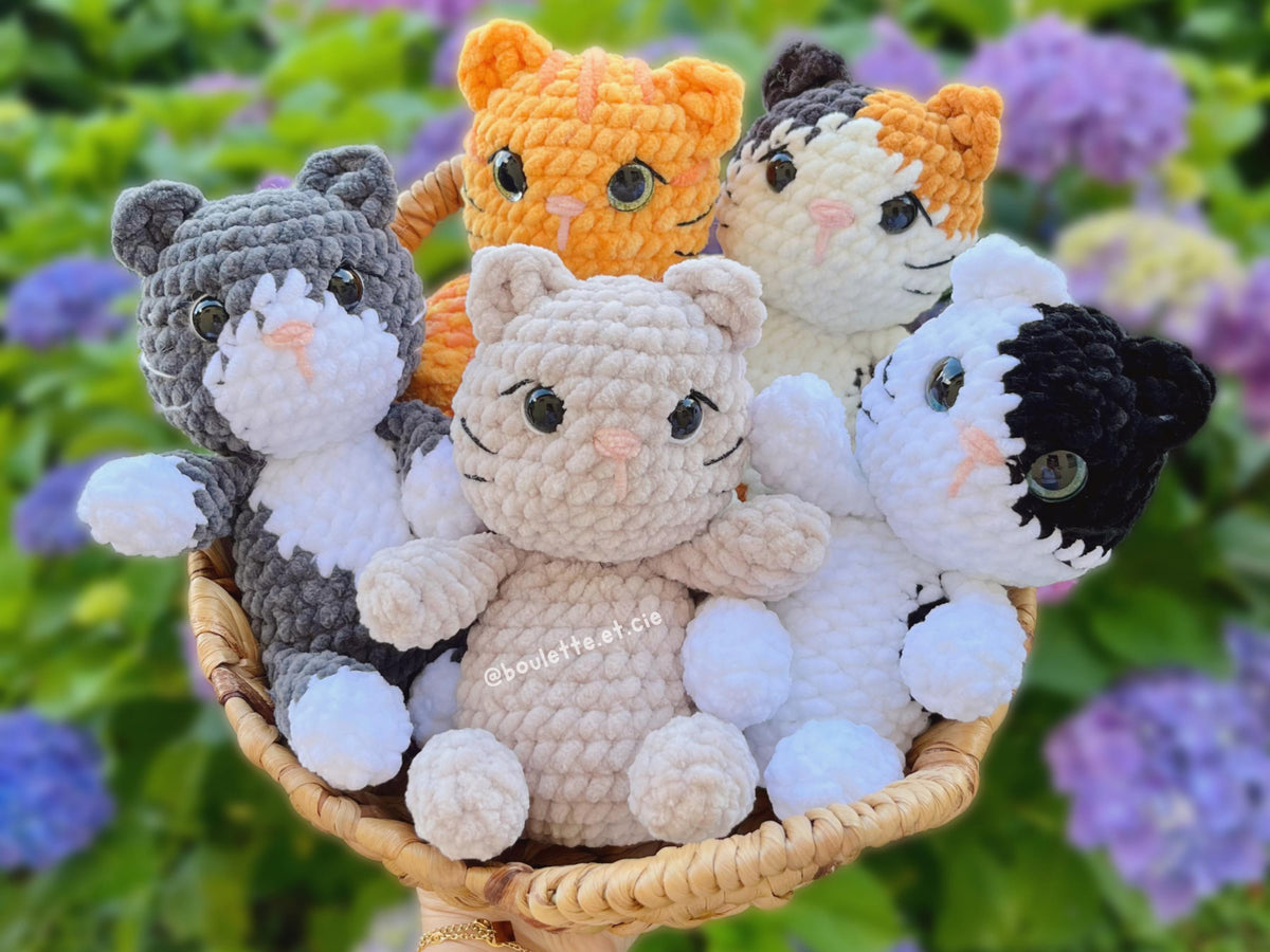 Katy the Squishy Kitty · PDF Crochet Pattern · Katty le Chaton Moelleux