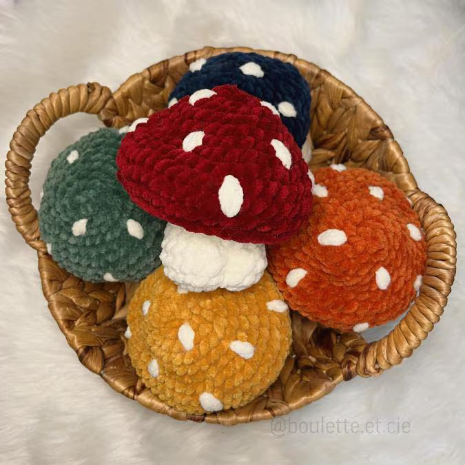 Tushroom the Cheeky Mushroom · NO SEW PDF Crochet Pattern · Champotin le Champignon Coquin