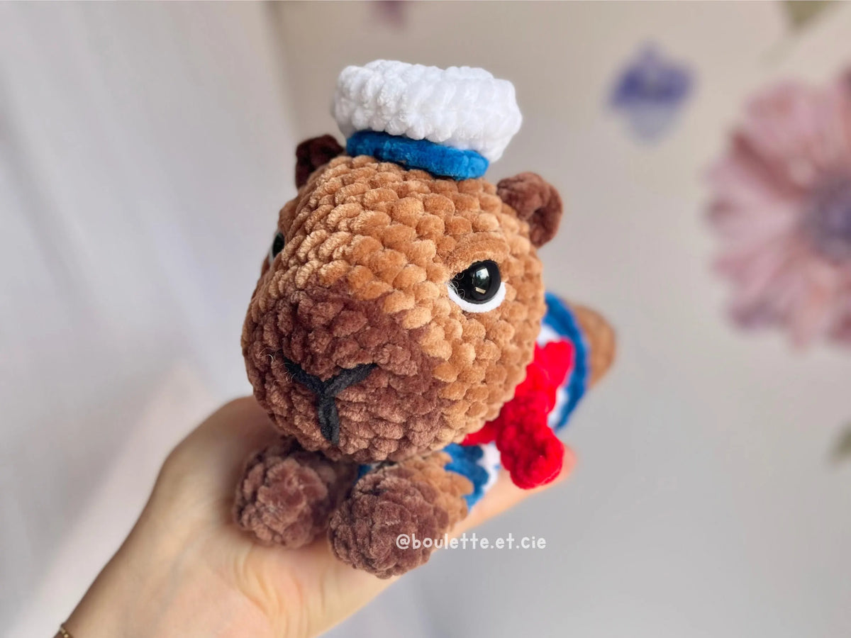 Lazy Capybara · PDF Crochet Pattern · Capybara Tutoriel Crochet