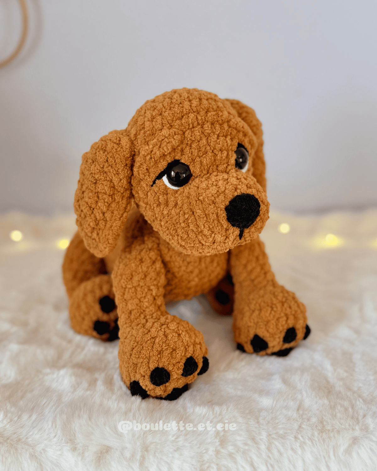 Koko the Golden Retriever · PDF Crochet Pattern · Tutoriel de Crochet PDF · Peluche Chiot