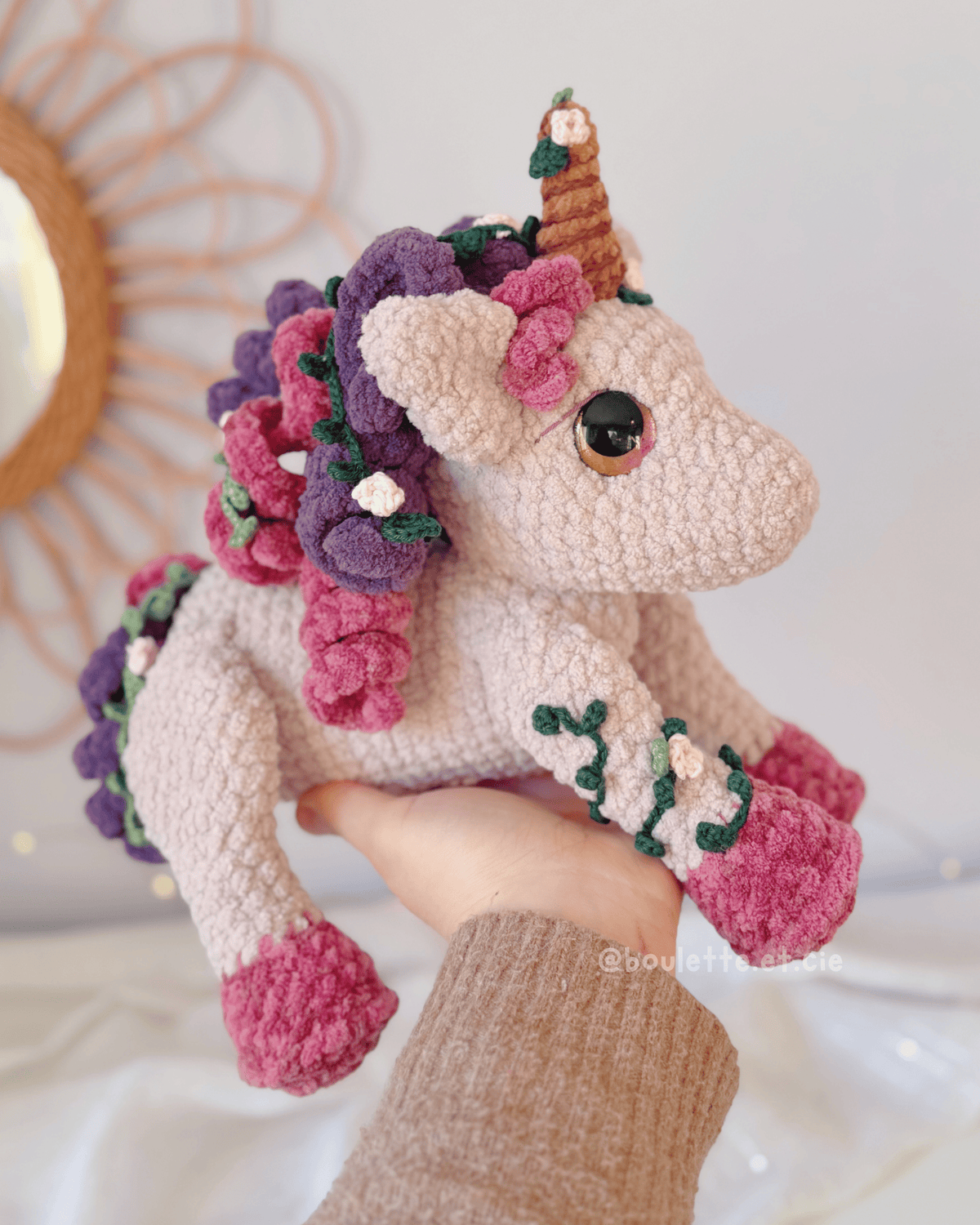 Juniper the Unicorn · PDF Crochet Pattern · Tutoriel de Crochet PDF · Peluche Licorne