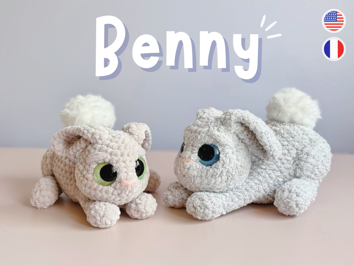 Benny the Curious Bunny · Crochet PDF Pattern · Benny le Lapin Curieux