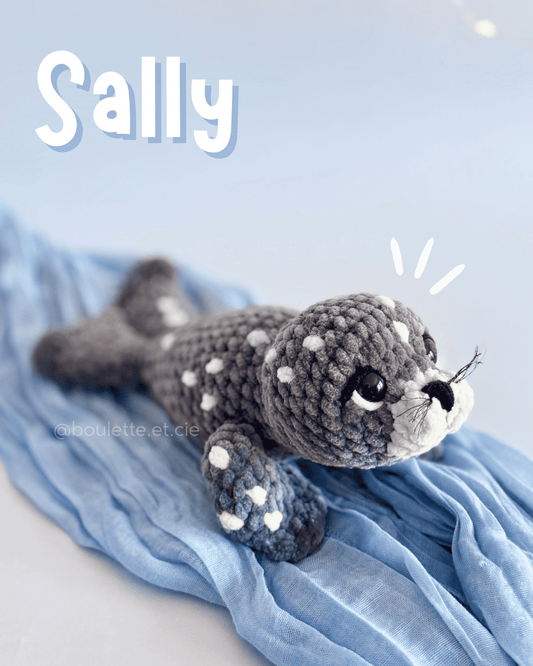 Sally the Seal · PDF Crochet Pattern · Low sew · Sally le Phoque
