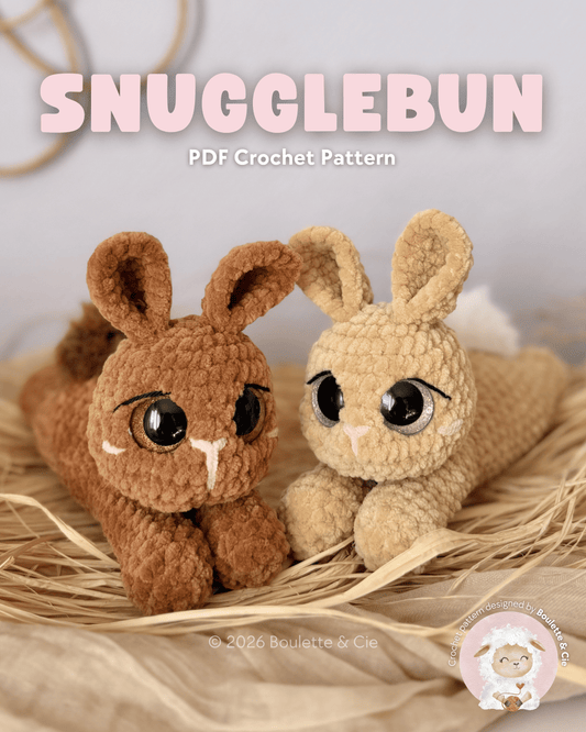 Snugglebun · Bunny · Peluche Lapin · PDF Crochet Pattern · Tutoriel Crochet
