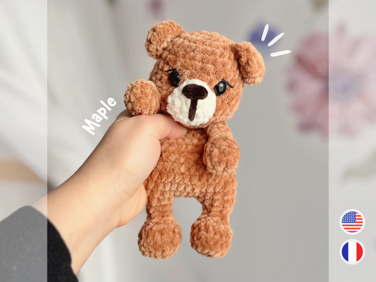 Maple the Squishy Bear · PDF Crochet Pattern · Maple l'Ourson