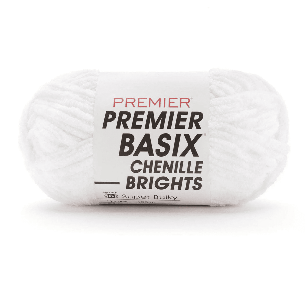 01 White · Premier Basix Chenille Brights