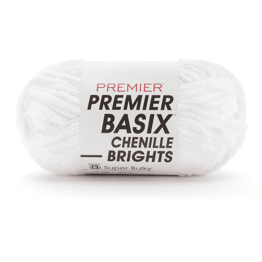 01 White · Premier Basix Chenille Brights