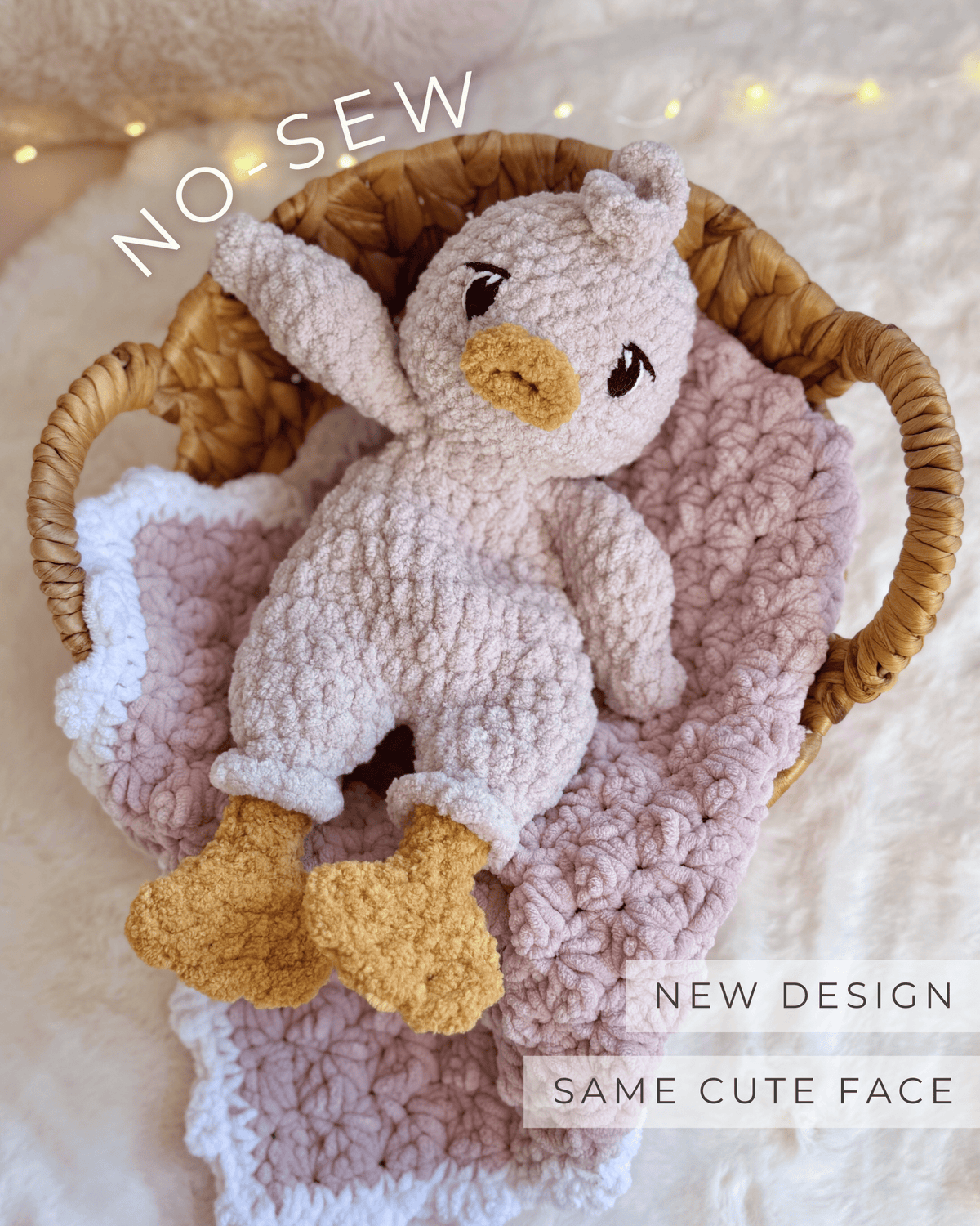 Quackers Duck · PDF Crochet Pattern · No Sew Amigurumi · Doudou Canard