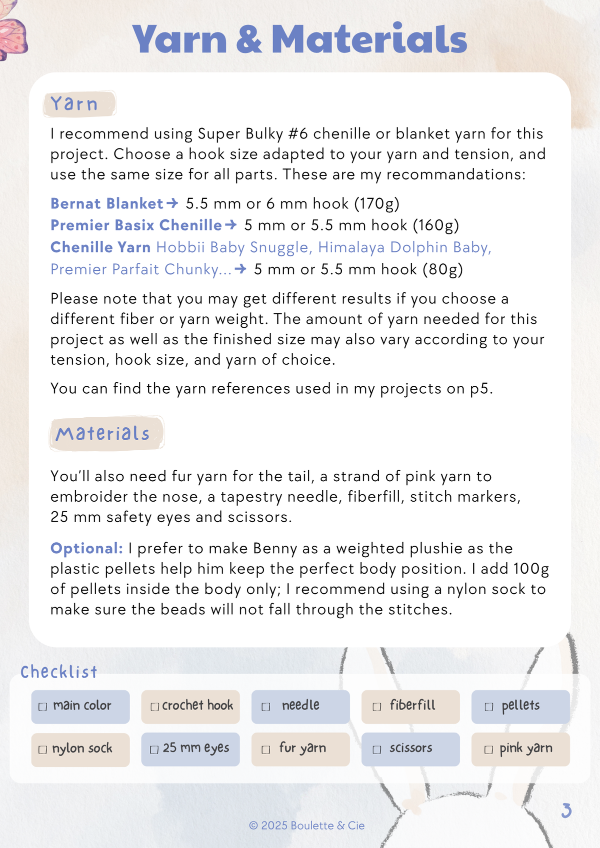 Benny the Curious Bunny · Crochet PDF Pattern · Benny le Lapin Curieux