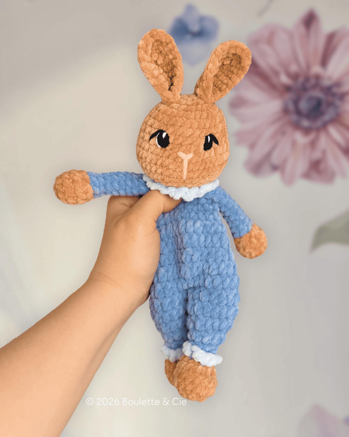 Clover · Doudou lapin - Bunny snuggler · PDF Crochet Pattern · Tutoriel de Crochet