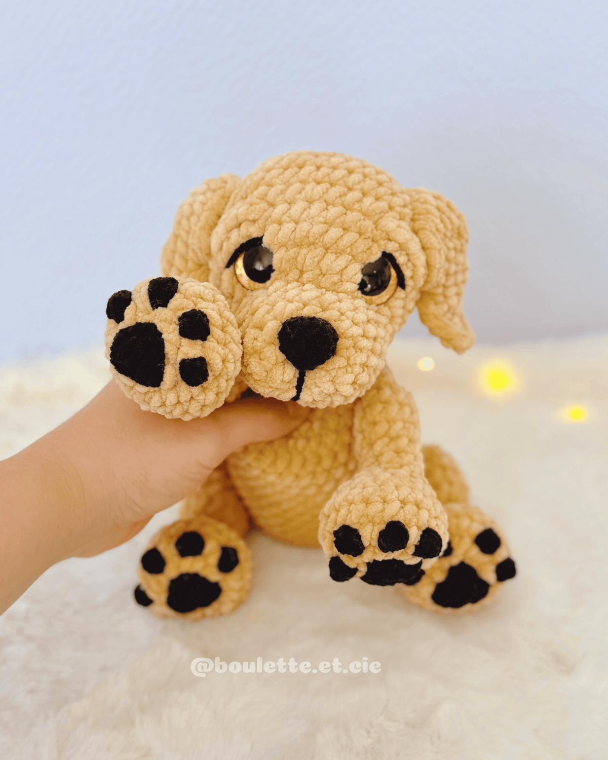 Koko the Golden Retriever · PDF Crochet Pattern · Tutoriel de Crochet PDF · Peluche Chiot