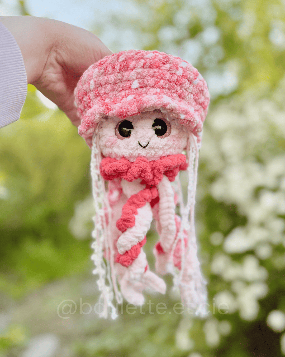 Baby Acqua · PDF Crochet Pattern · No-sew Jellyfish · Méduse au crochet