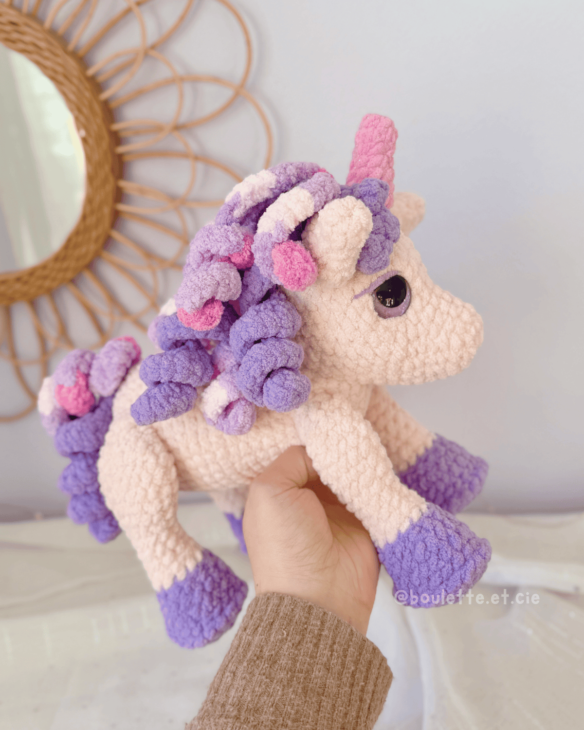 Juniper the Unicorn · PDF Crochet Pattern · Tutoriel de Crochet PDF · Peluche Licorne
