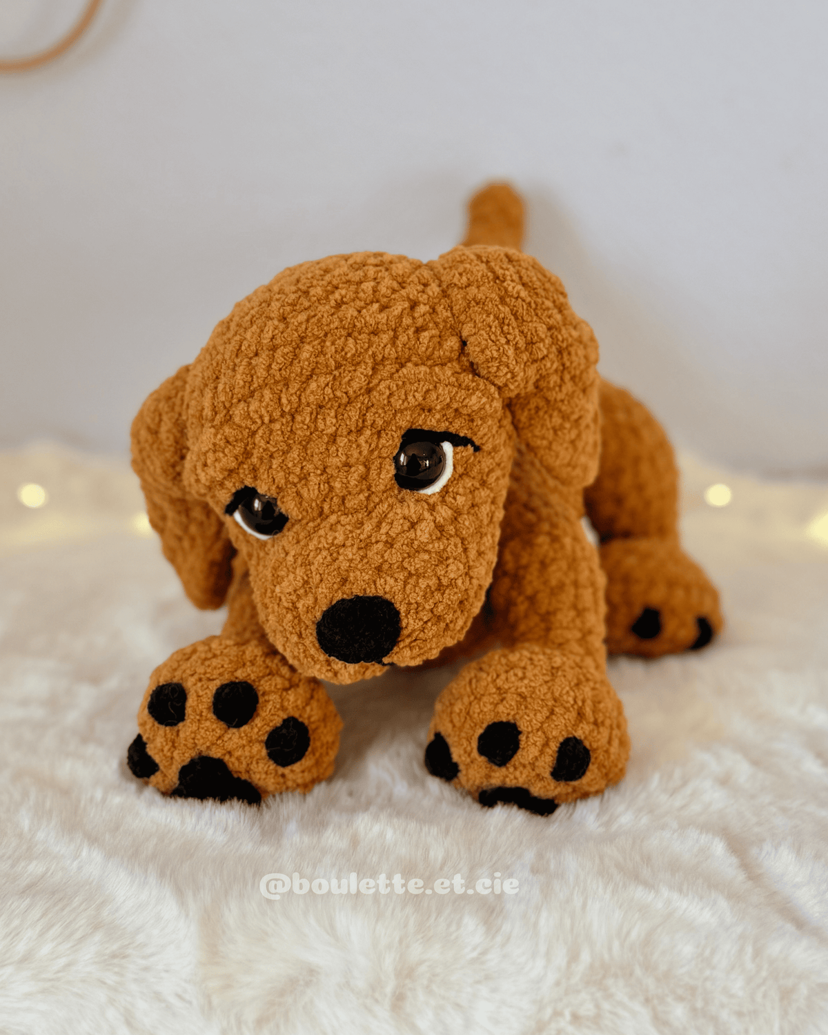 Koko the Golden Retriever · PDF Crochet Pattern · Tutoriel de Crochet PDF · Peluche Chiot