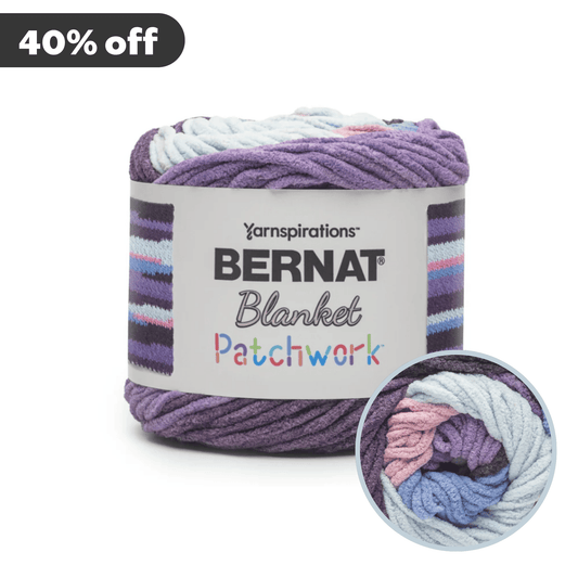 Bernat Blanket Patchwork · Purple Pop