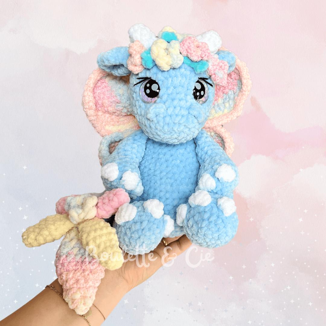 Petunia the Butterfly Dragon · PDF Crochet Pattern · Pétunia le Dragon Papillon