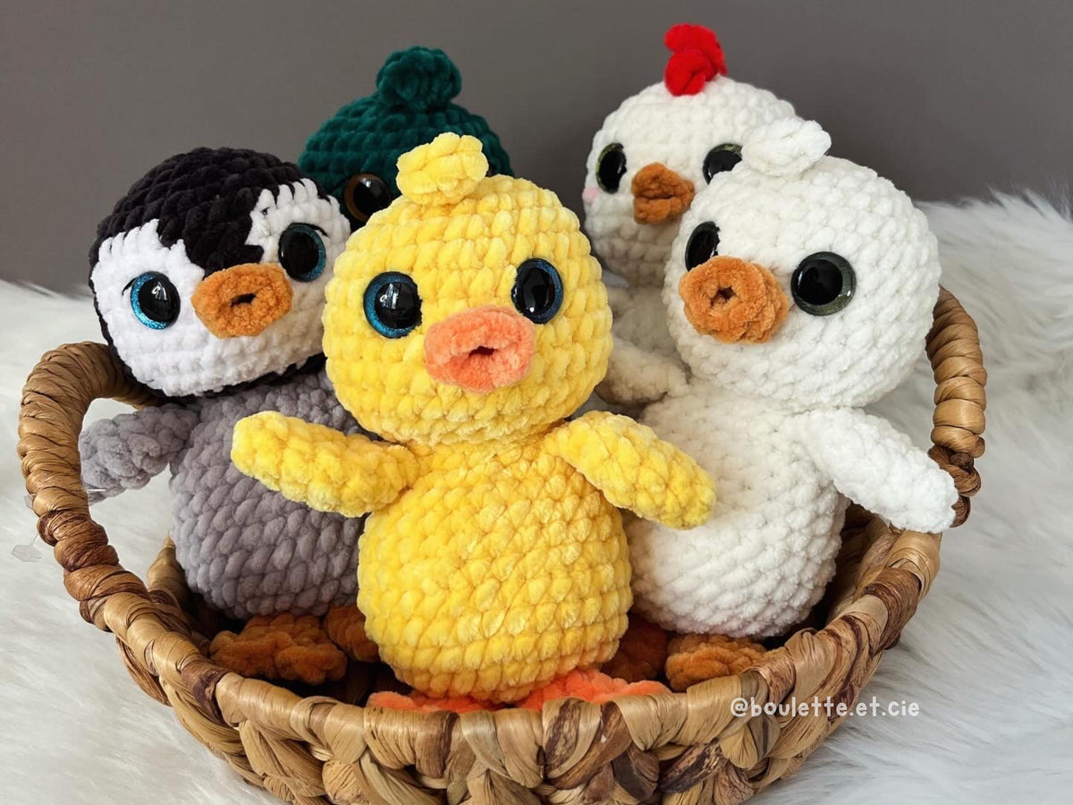 Mini Quackers Duck & Friends · PDF Crochet Pattern · Mini Quackers et ses copains