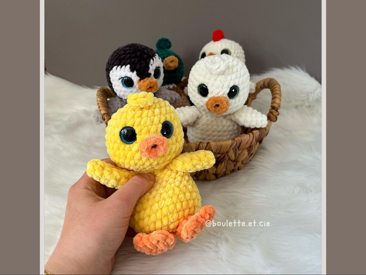 Mini Quackers Duck & Friends · PDF Crochet Pattern · Mini Quackers et ses copains