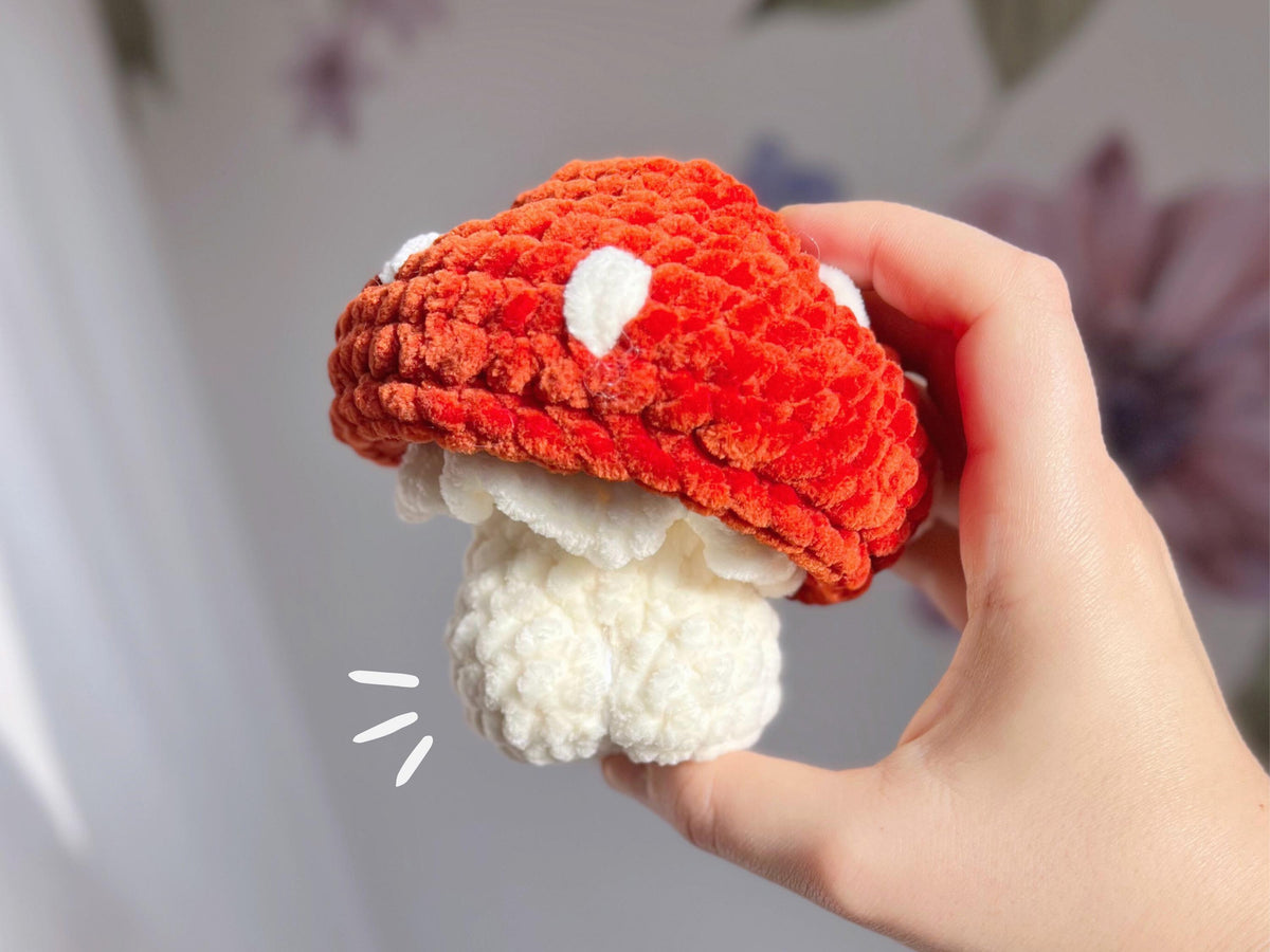 Tushroom the Cheeky Mushroom · NO SEW PDF Crochet Pattern · Champotin le Champignon Coquin