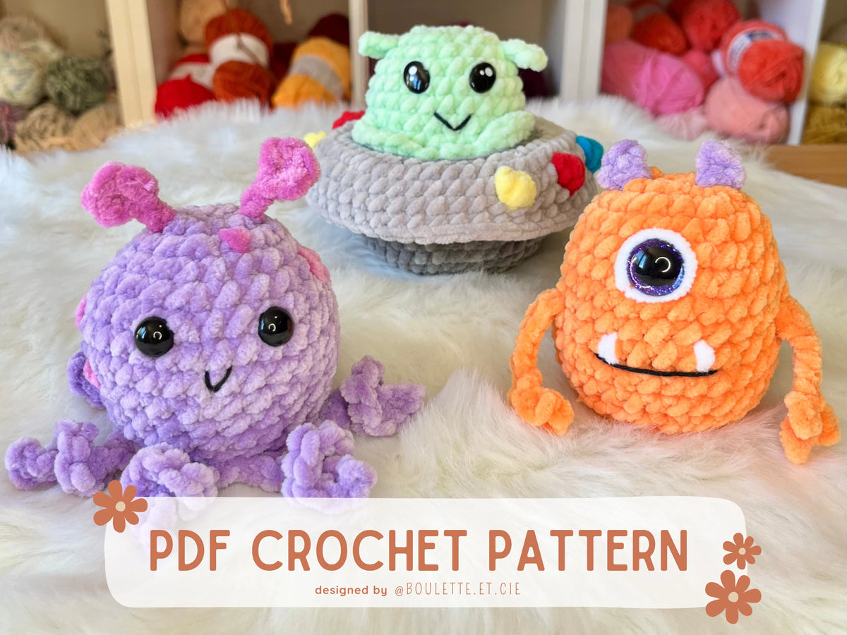 Chubby Aliens · PDF Crochet Pattern · Aliens Potelés