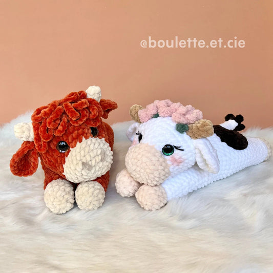 Lola the Lazy Cow · PDF Crochet Pattern · Lola la Vache Paresseuse