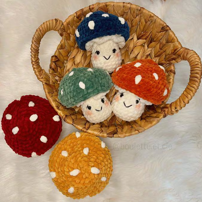 Tushroom the Cheeky Mushroom · NO SEW PDF Crochet Pattern · Champotin le Champignon Coquin
