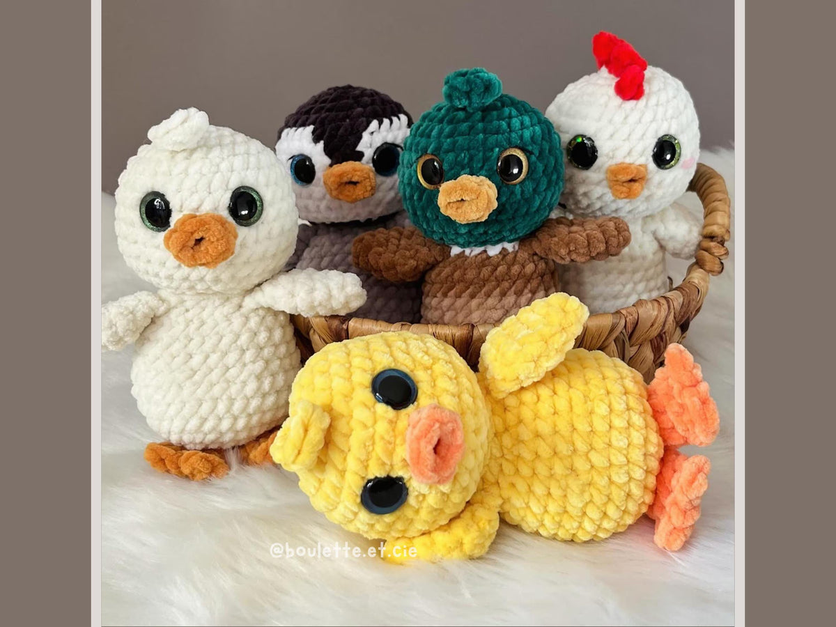 Mini Quackers Duck & Friends · PDF Crochet Pattern · Mini Quackers et ses copains