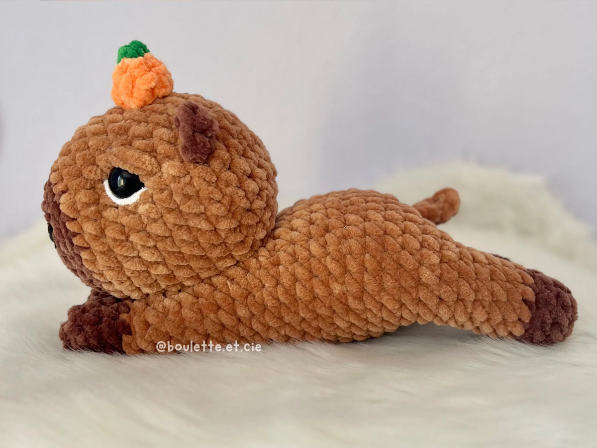 Lazy Capybara · PDF Crochet Pattern · Capybara Tutoriel Crochet