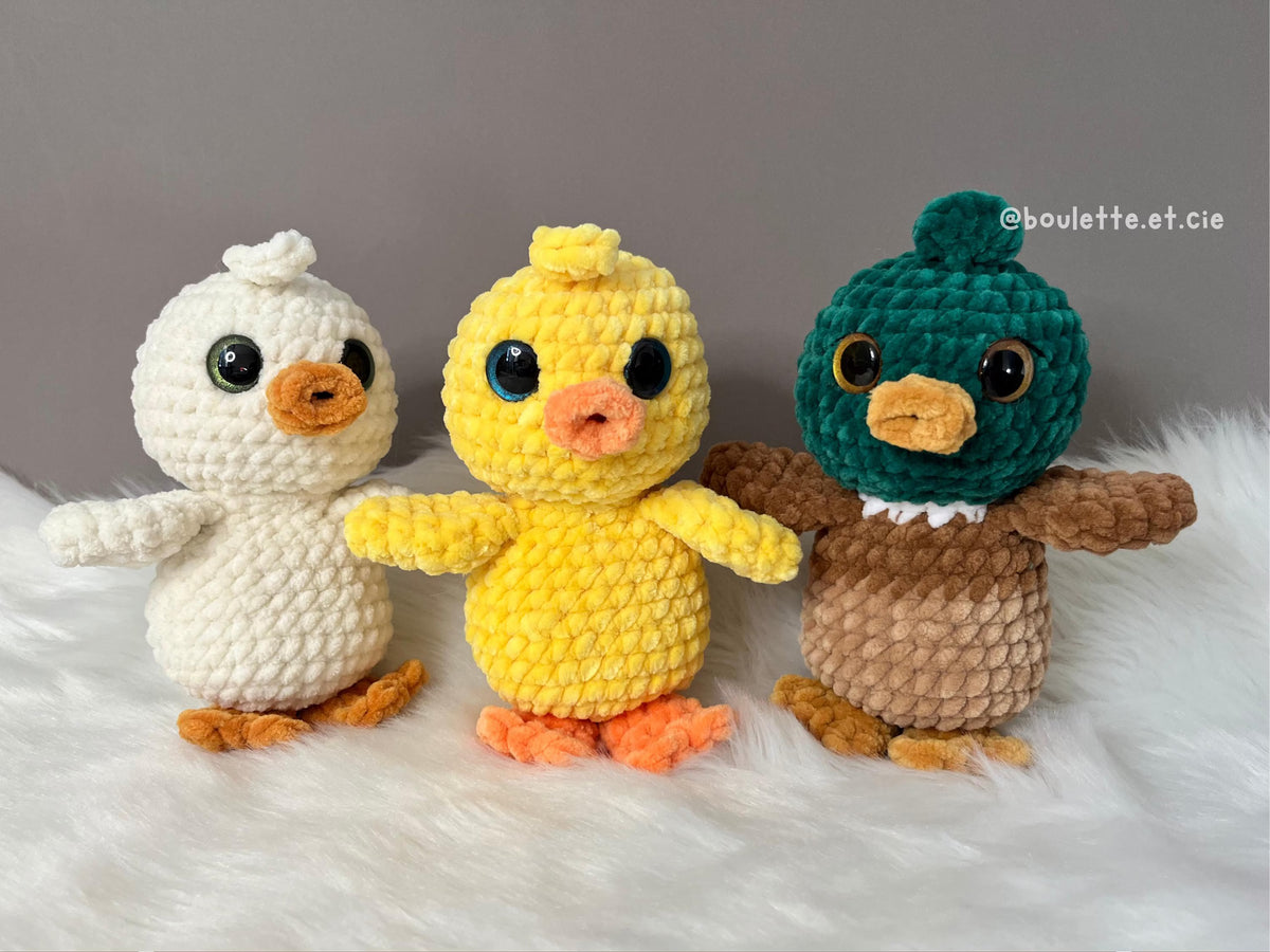 Mini Quackers Duck & Friends · PDF Crochet Pattern · Mini Quackers et ses copains