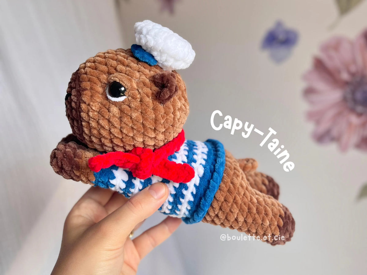 Lazy Capybara · PDF Crochet Pattern · Capybara Tutoriel Crochet