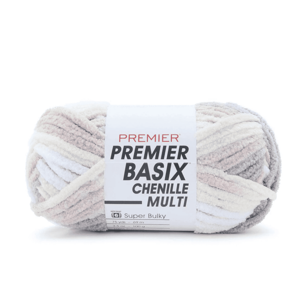 01 Toasted Marshmallow · Premier Basix Chenille Brights Multi