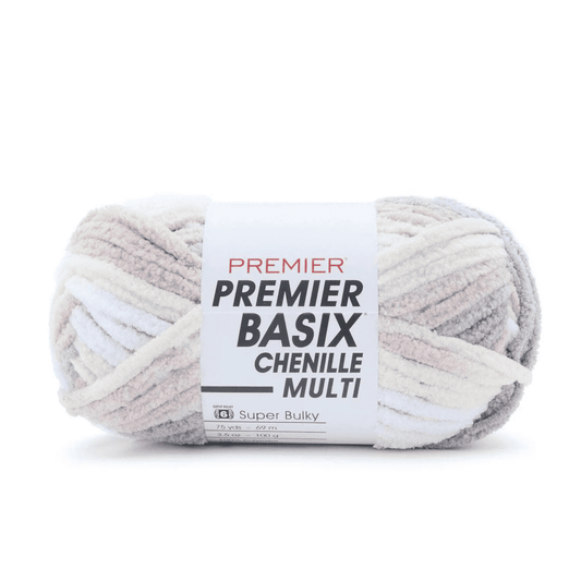 01 Toasted Marshmallow · Premier Basix Chenille Brights Multi