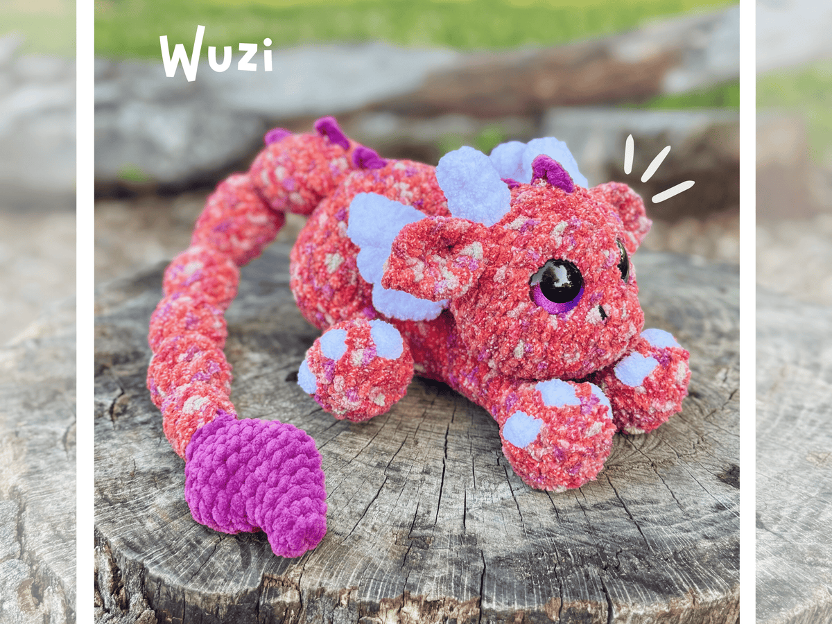 Wuzi the Scorpion-Tailed Dragon · Crochet PDF Pattern · Wuzi le Dragon-Scorpion