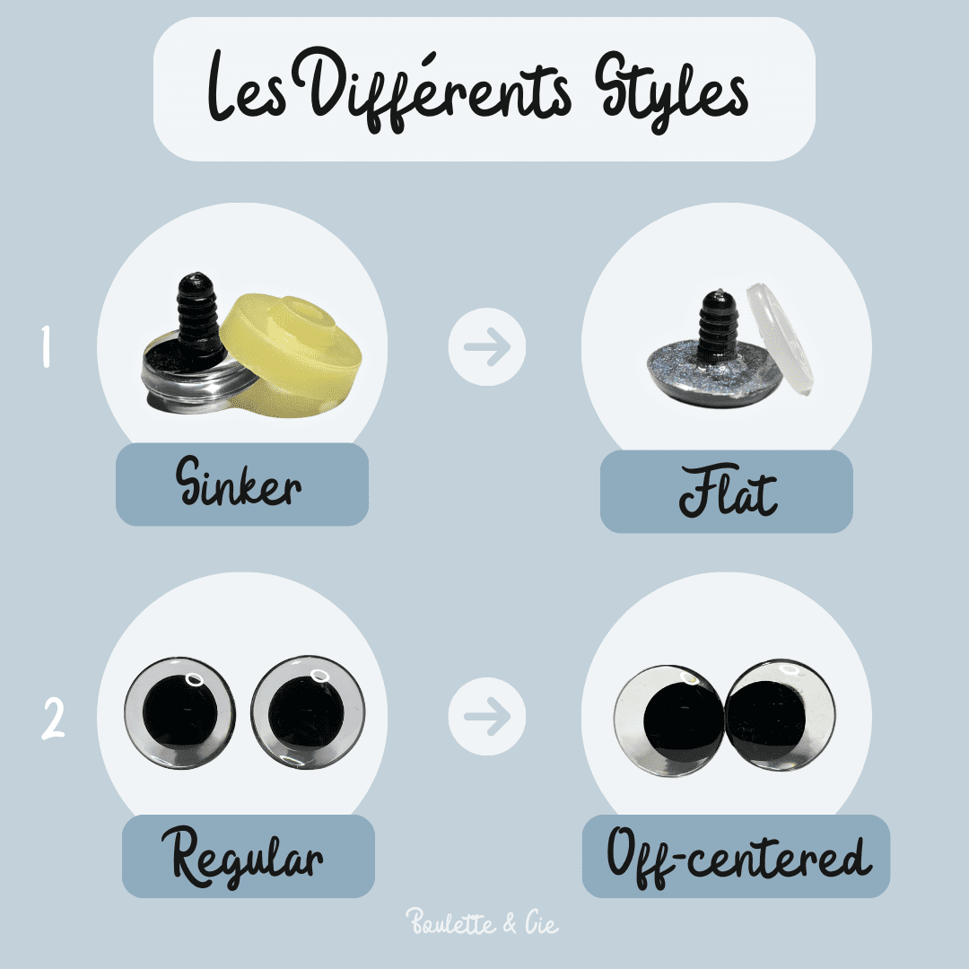 Lot De 18 Paires D'yeux De Poupée – Verre – Dont 15 Balanciers En Plomb – France